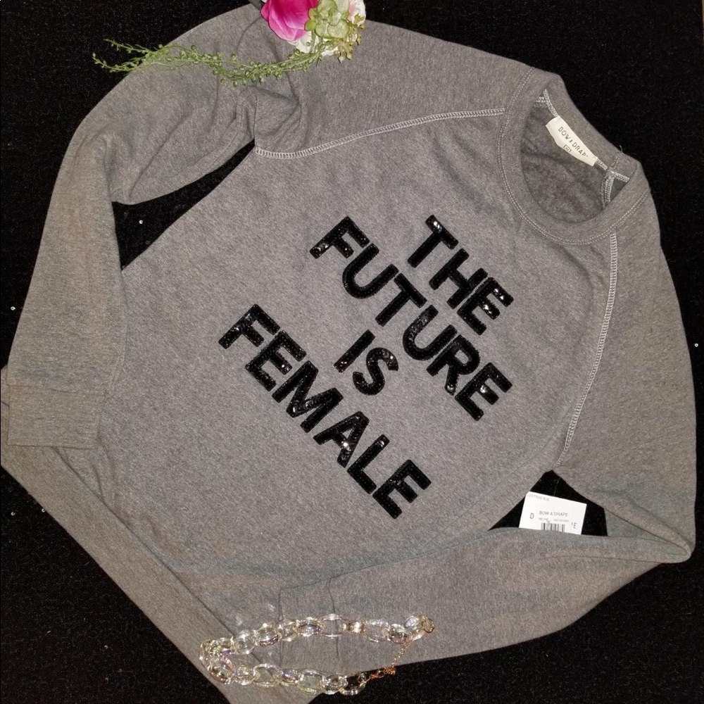 The Future is Female Grey Sweatshirt